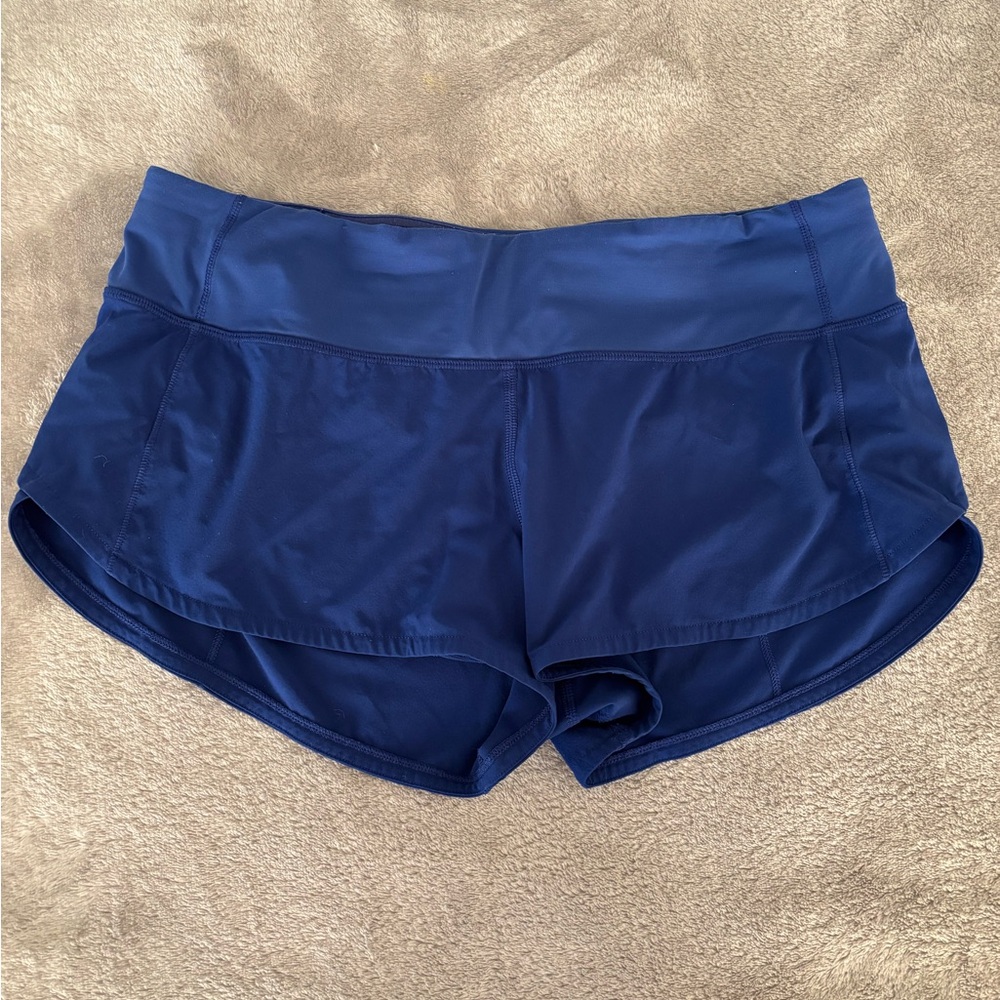 Lululemon Speed Up Short Sz 6 Blue 2.5” inseam low rise